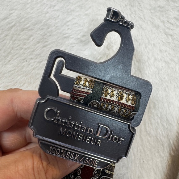 Christian Dior monsieur Mens Necktie 100% Silk Vintage Y2K Business - Picture 6 of 8